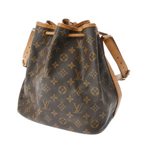 Louis Vuitton Brown Monogram Shoulder Bag Canvas Noe